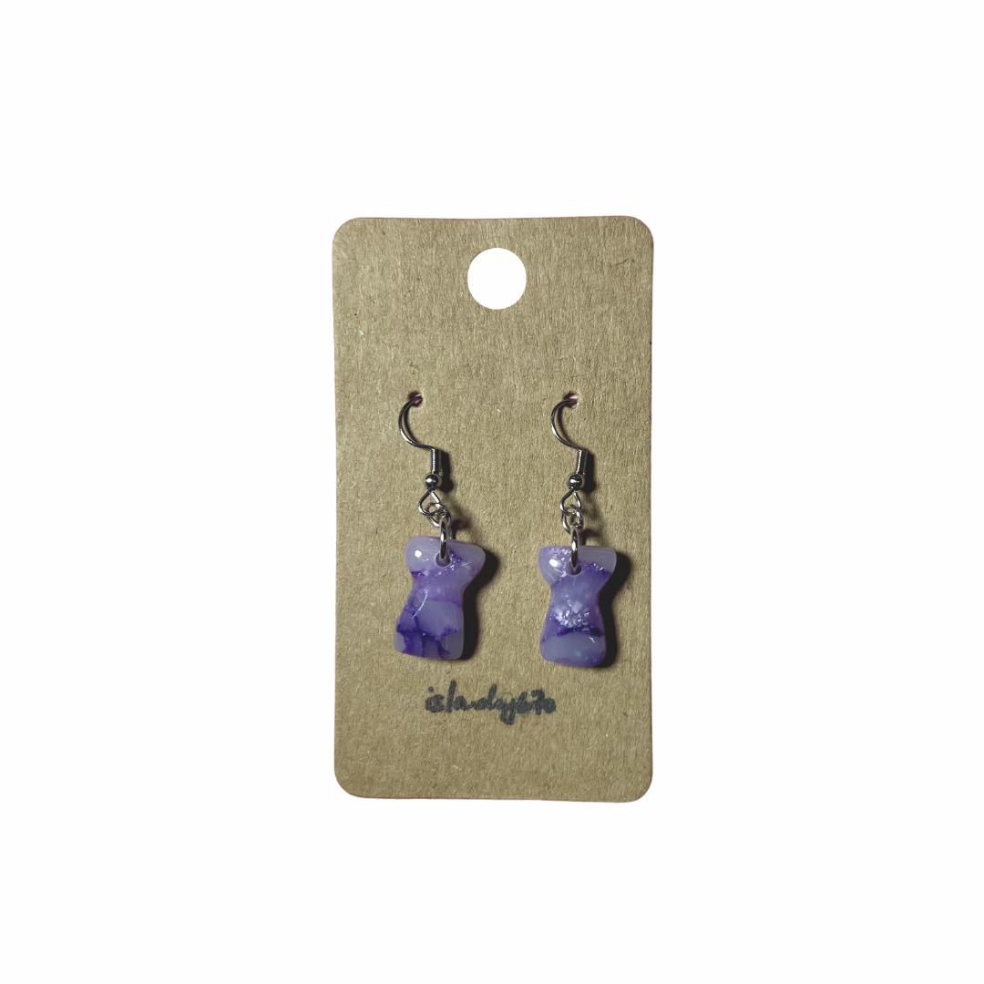Islandry670 - Marbled Latte Earring
