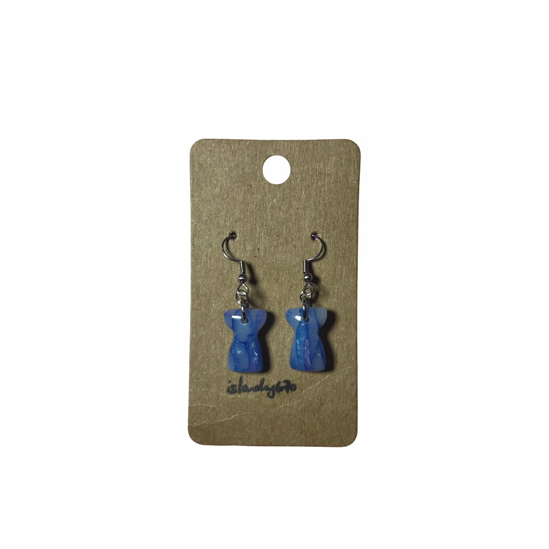 Islandry670 - Marbled Latte Earring