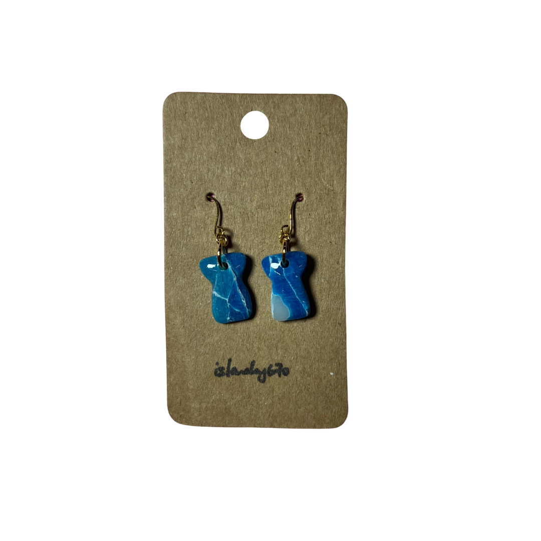 Islandry670 - Marbled Latte Earring