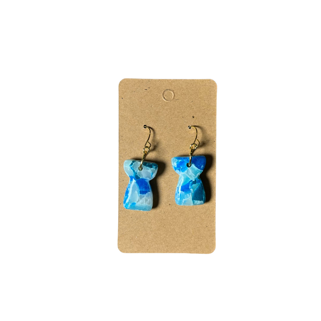 Islandry670 - Marbled Latte Earring