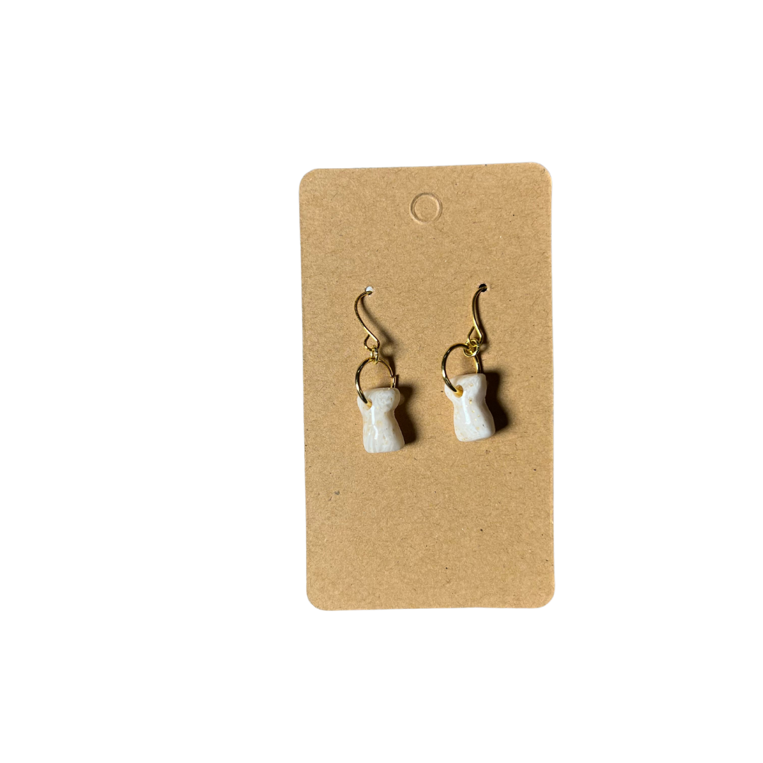 Islandry670 - Marbled Latte Earring