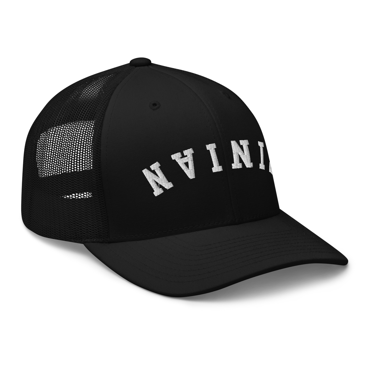 Tinian Flip Black Trucker Hat