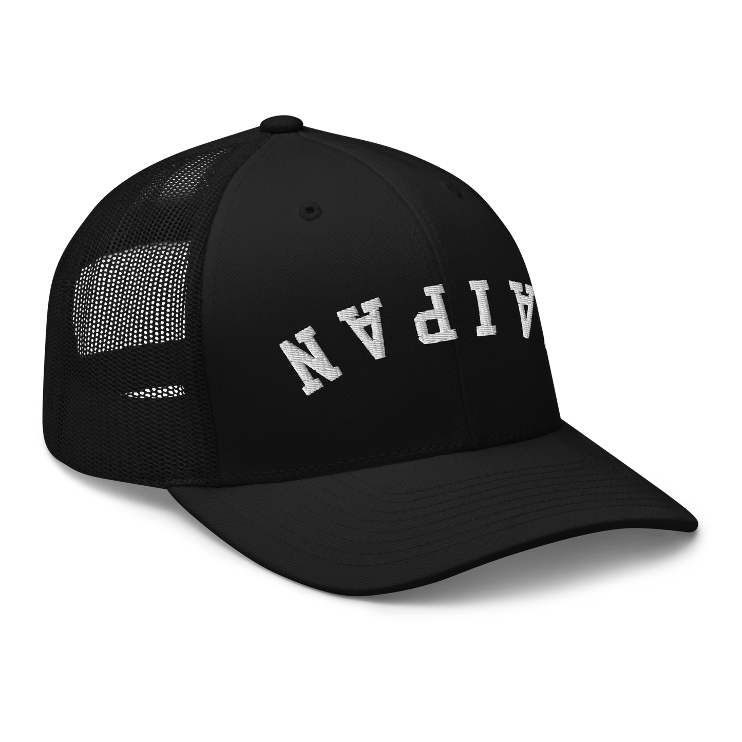 Saipan Flip Black Trucker Hat