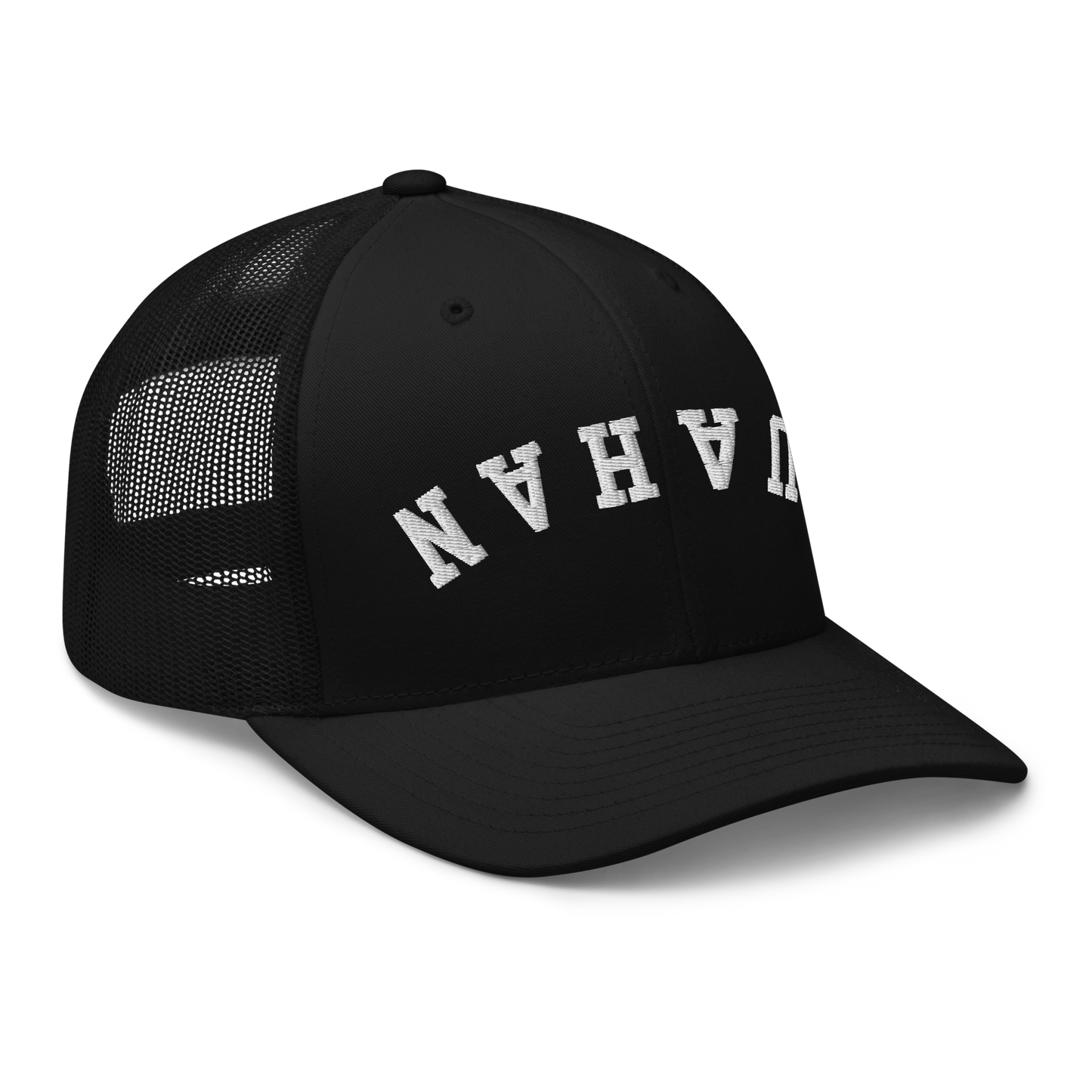 Guam Flip Black Trucker Hat