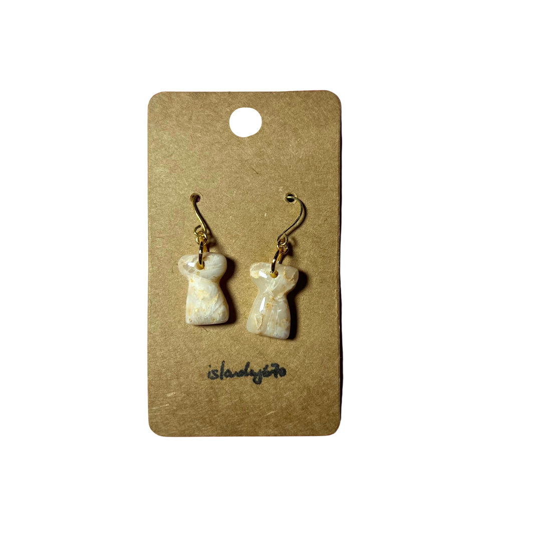 Islandry670 - Marble Latte Earring