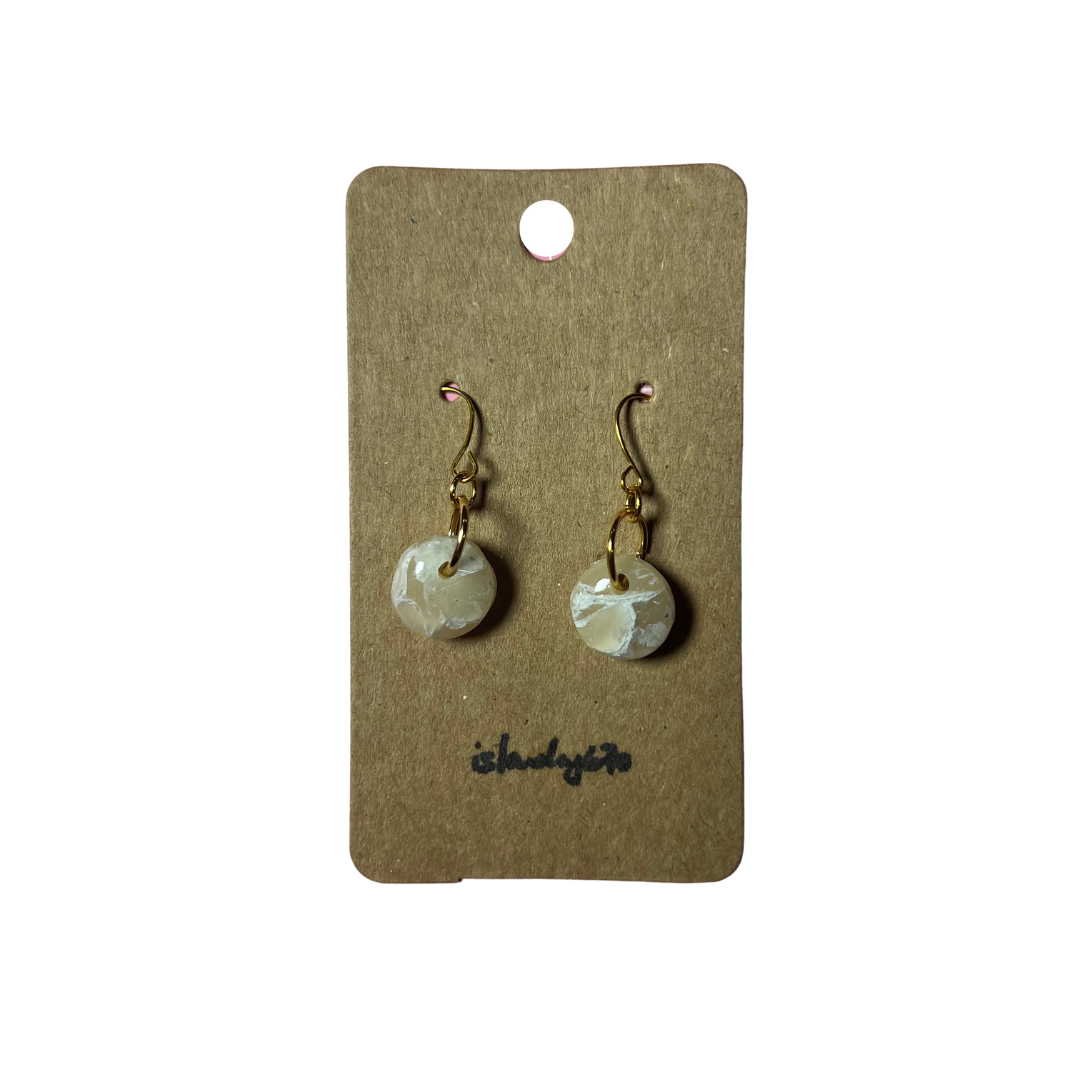 Islandry670 - Marbled Round Earring