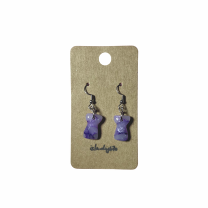 Islandry670 - Marbled Latte Earring