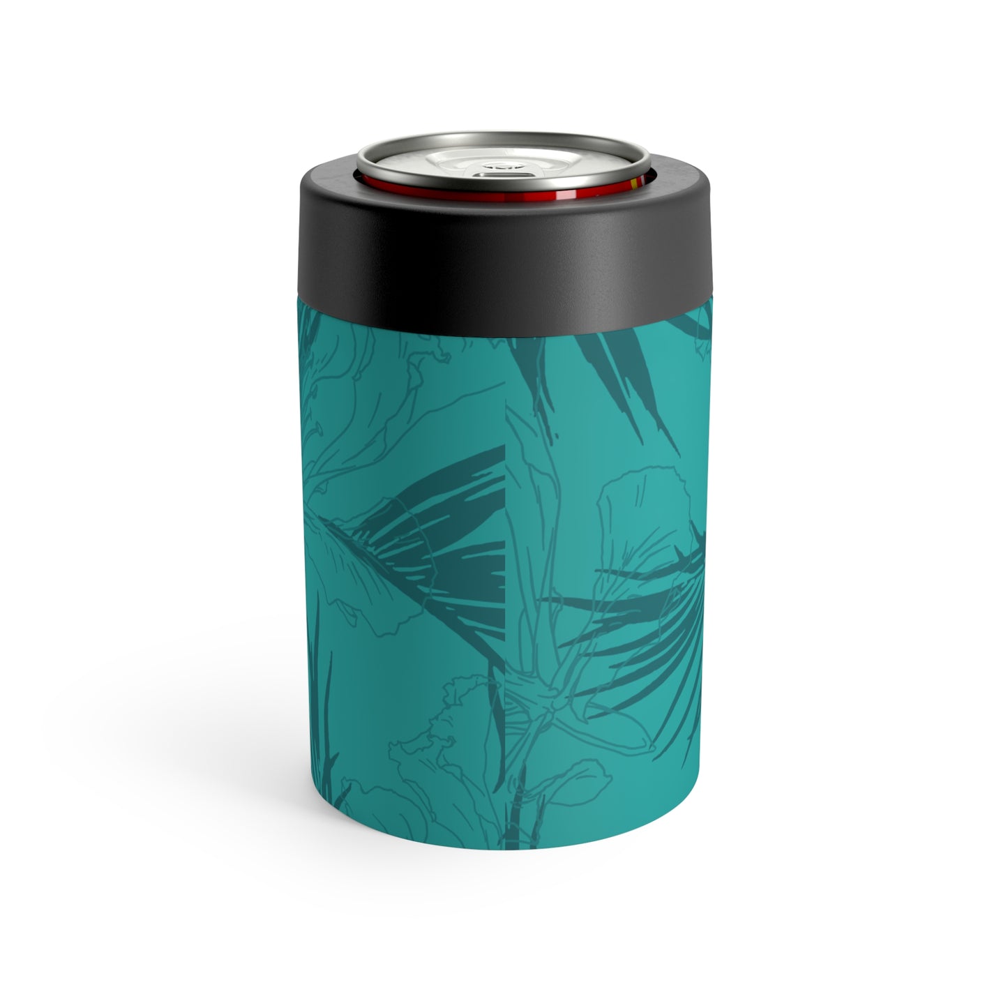 Teal Tropics Can Holder
