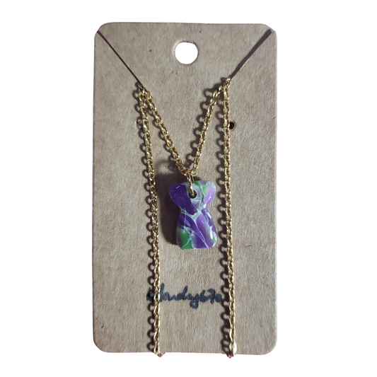 Islandry670 - Marbled Latte Necklace