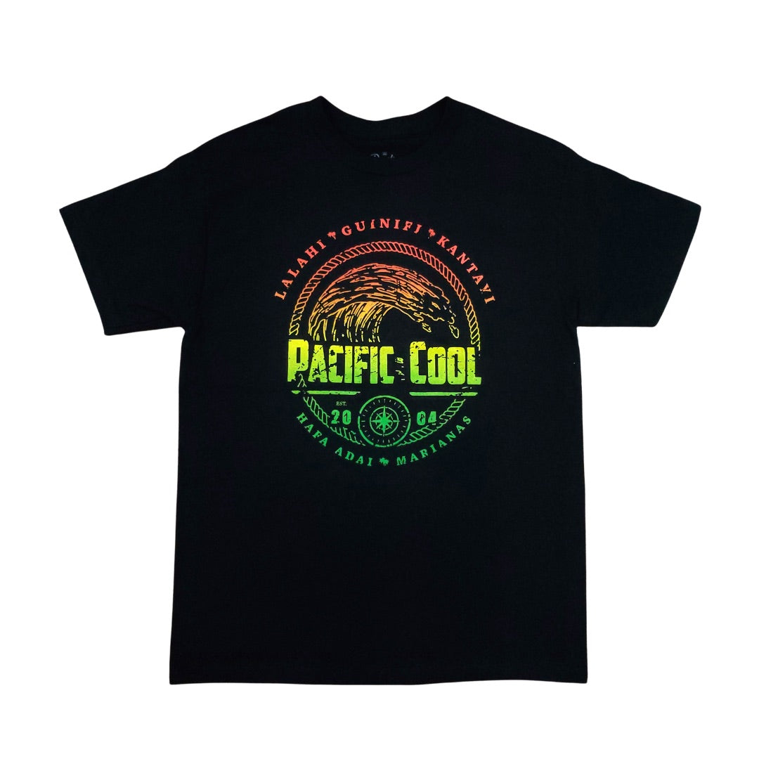 Pacific Cool - Wave Fade Black Tee