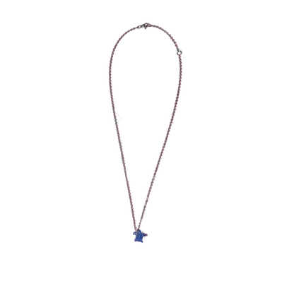 Islandry670 - Marble Blue Turtle Necklace