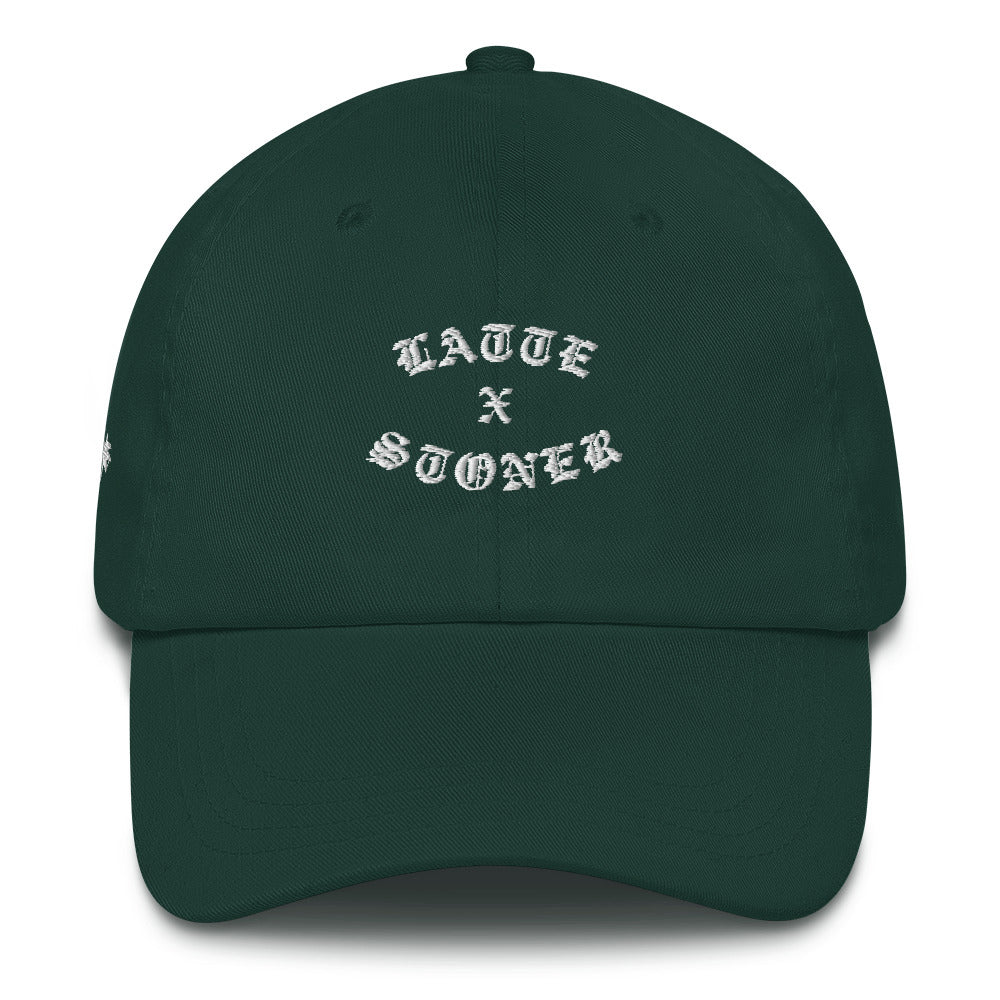 Latte Stoner Dad Hat (Spruce / White)