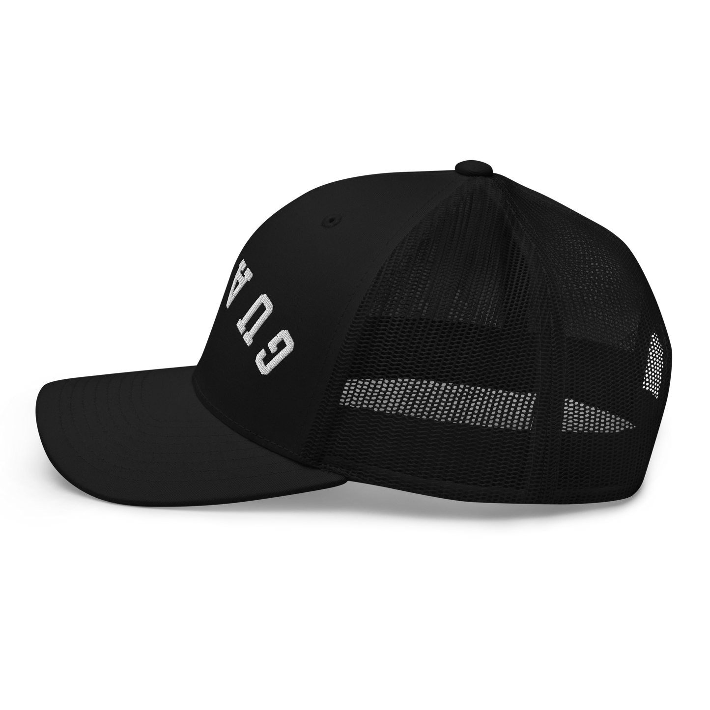 Guam Flip Black Trucker Hat