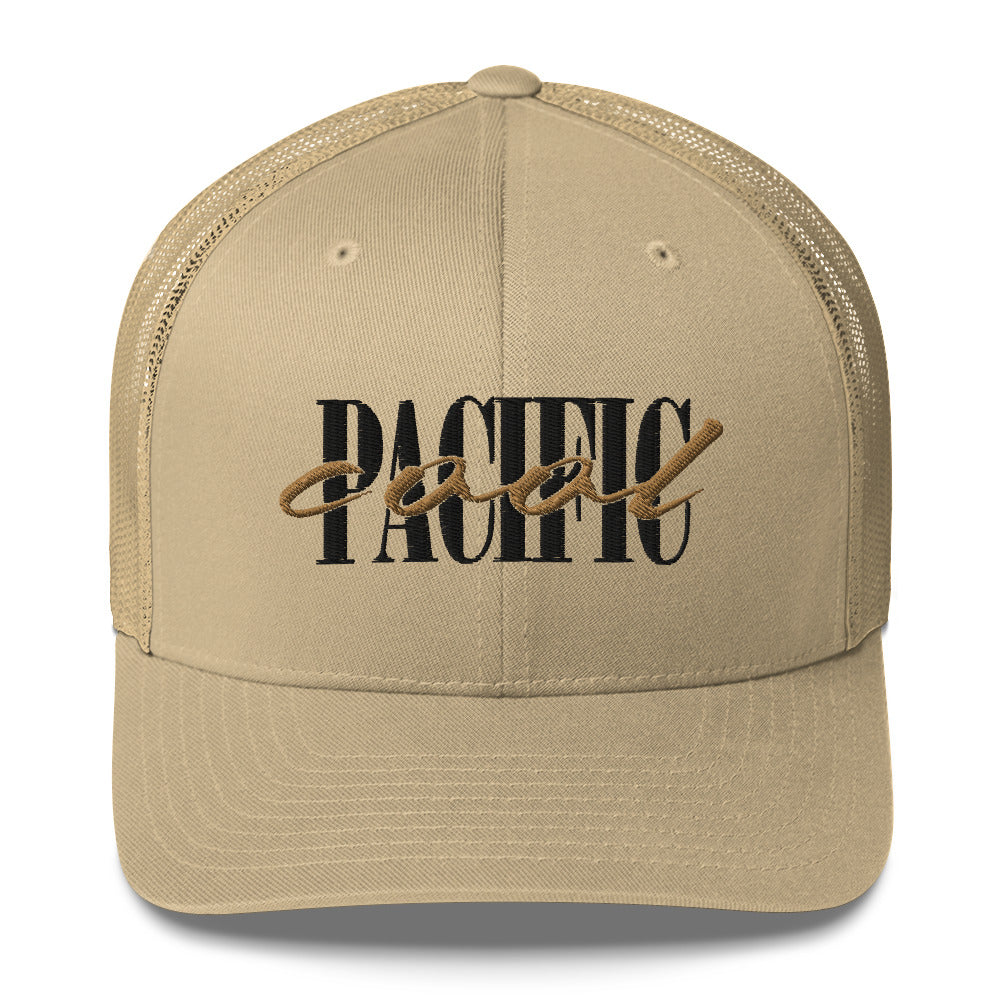 Pacific Cool Trucker Hat (Khaki / Black)