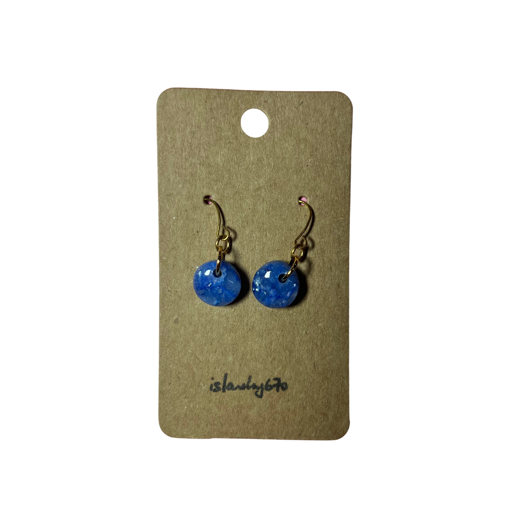Islandry670 - Marbled Round Earring