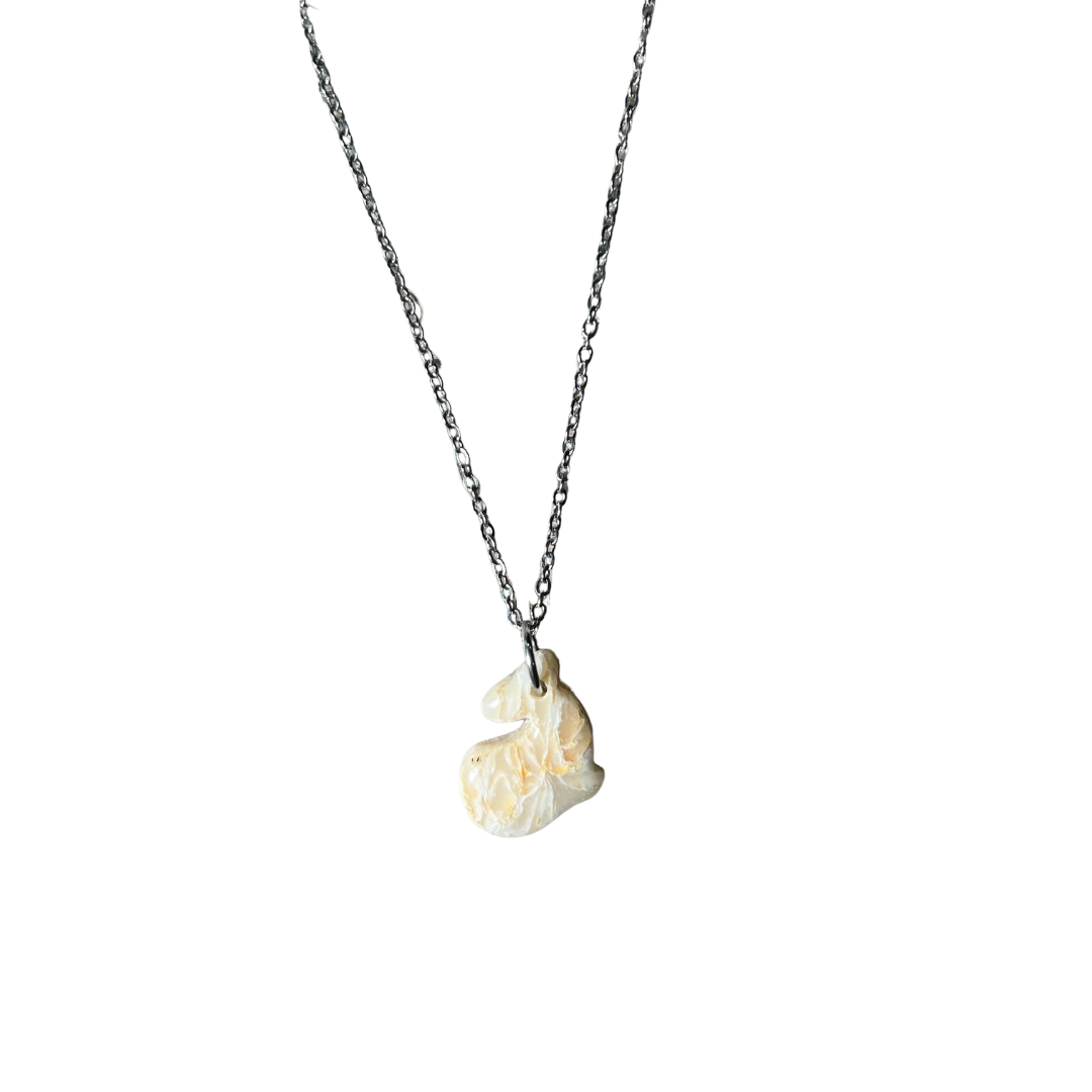 Islandry670 - White Fish Necklace