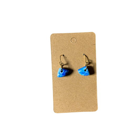 Islandry670 - Blue Triangle Earring