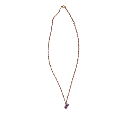 Islandry670 - Small Marbled Purple Latte Necklace