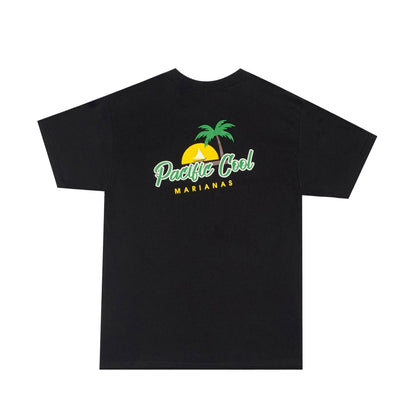 Pacific Cool - Marianas Sunrise Black Tee