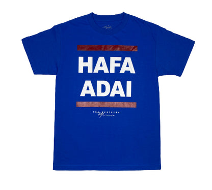 Hafa Adai - Blue & Cardinal Tee