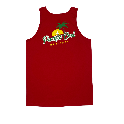 Pacific Cool - Marianas Sunrise Red Tank Top